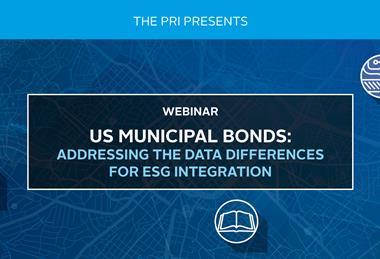 US municipal bonds - addressing the data differences for ESG integration