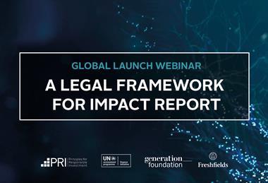 Global launch webinar - A Legal Framework for Impact Report 3