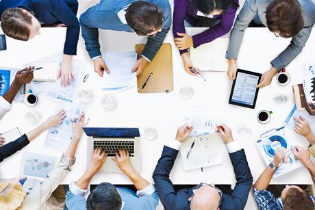 Diverse business meeting